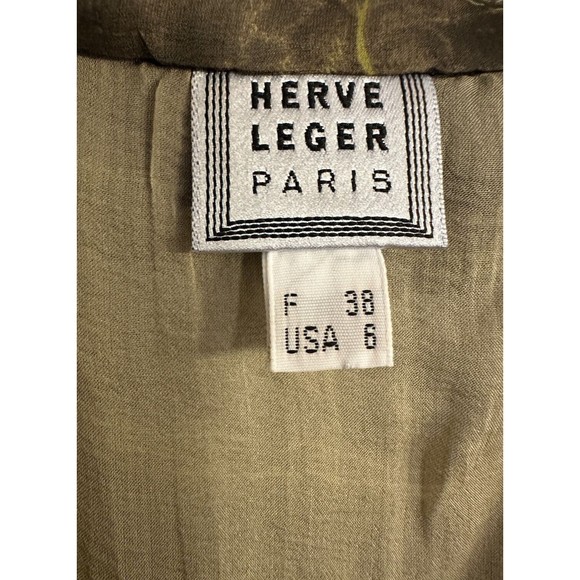 Herve Leger Paris Silk Blend Sheer Top Size US 6 - Picture 13 of 16